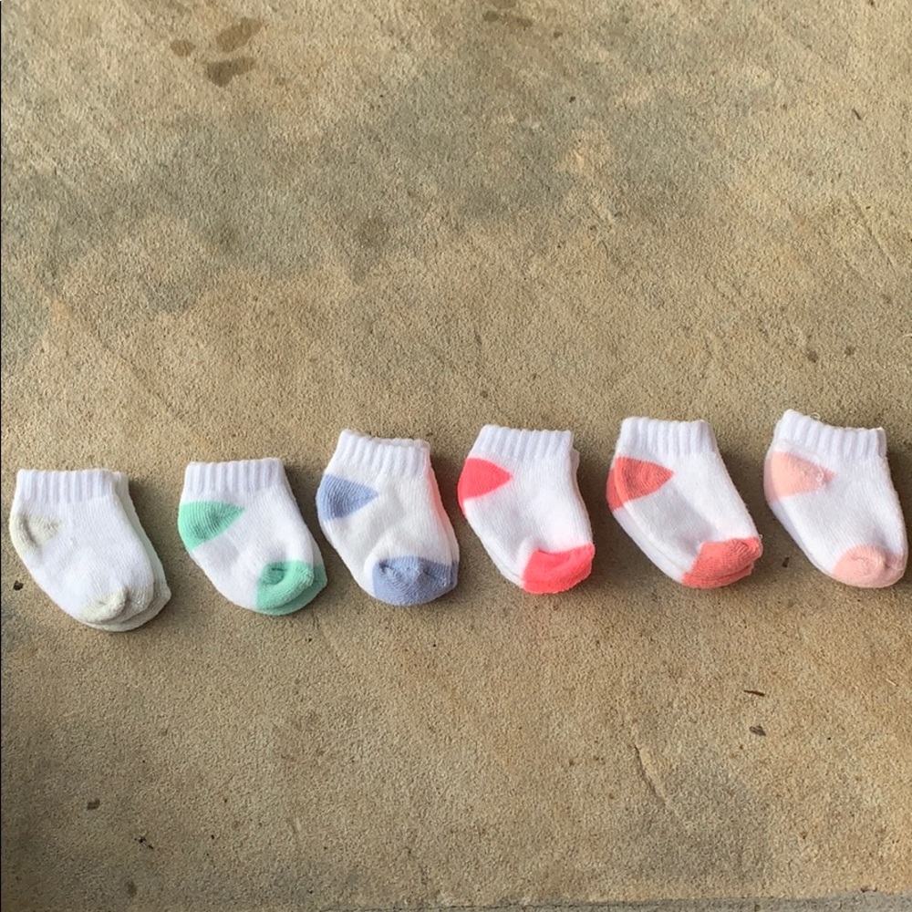 6 pairs of Preemie socks
